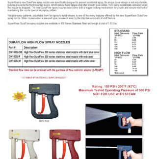 Super Klean Duraflow DH 150S Stainless Steel Spray Nozzle