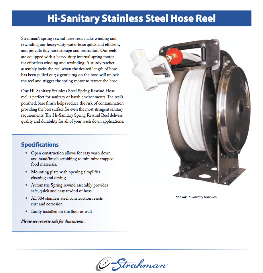 Strahman Stainless Hose Reel