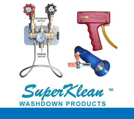 Super Klean Washdown Products sold at R&S Supply Company.