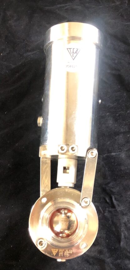Tassalini Air Actuated Tri Clamp Butterfly Valve in Stainless Steel 304 - Image 2