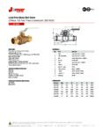 Jomar JP-100 2 piece Full Port Brass Ball Valve with Press Connections PSI rated to 250 WOG - Image 3