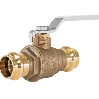 Jomar JP-100G lead-free brass ball valve with full port design and press connections