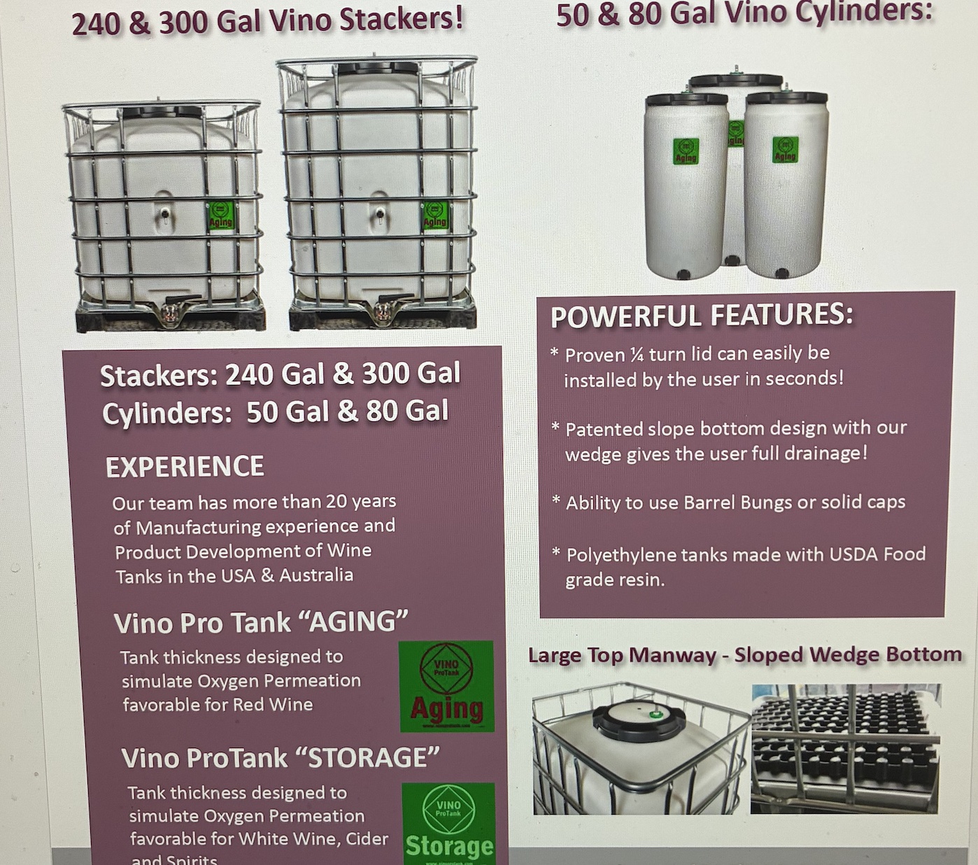 Vino Pro Tank " Breathes Like a Barrel"